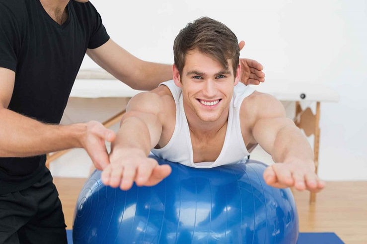 ehersisyo sa fitball alang sa prostatitis