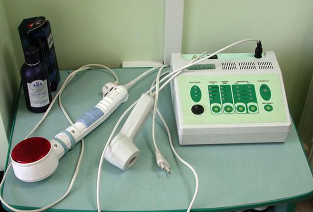 Physiotherapy apparatus nga gigamit sa laygay nga prostatitis