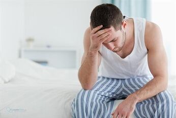 Ang grabe nga malaise usa sa mga sintomas sa mahait nga prostatitis